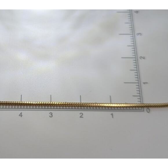 Italy 14K Yellow Gold Snake Chain Bracelet – 7”, 1.85g, Hallmarked - Picture 4 of 4